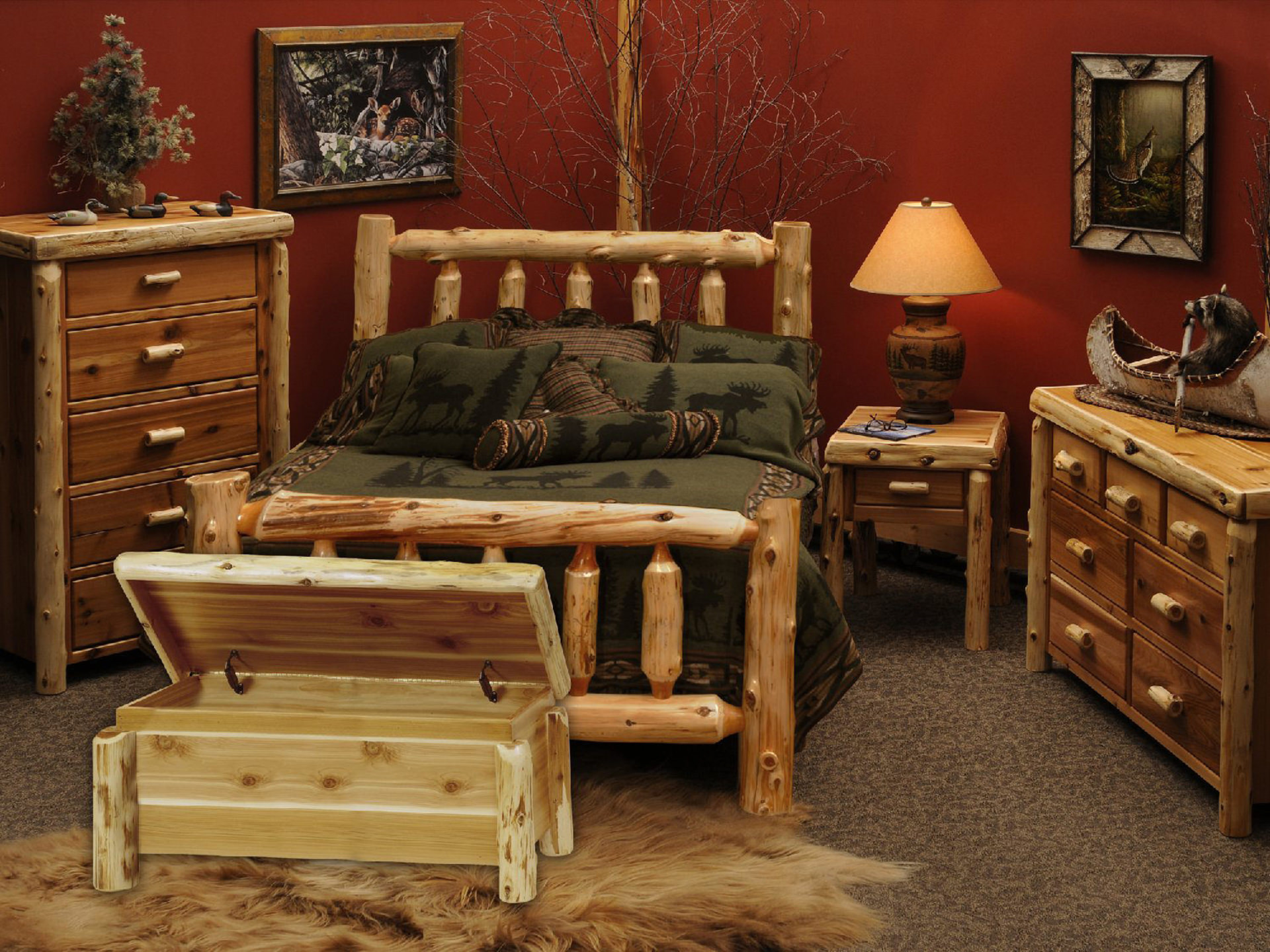 rustic lodge bedroom furniture